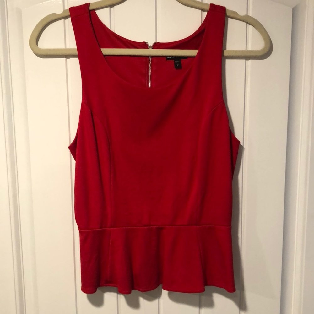 ❤️Red express sleeveless top.